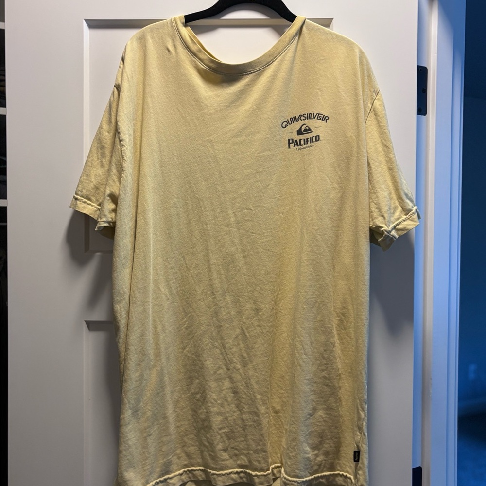 Quiksilver + Pacifico Men's Light Yellow Tee